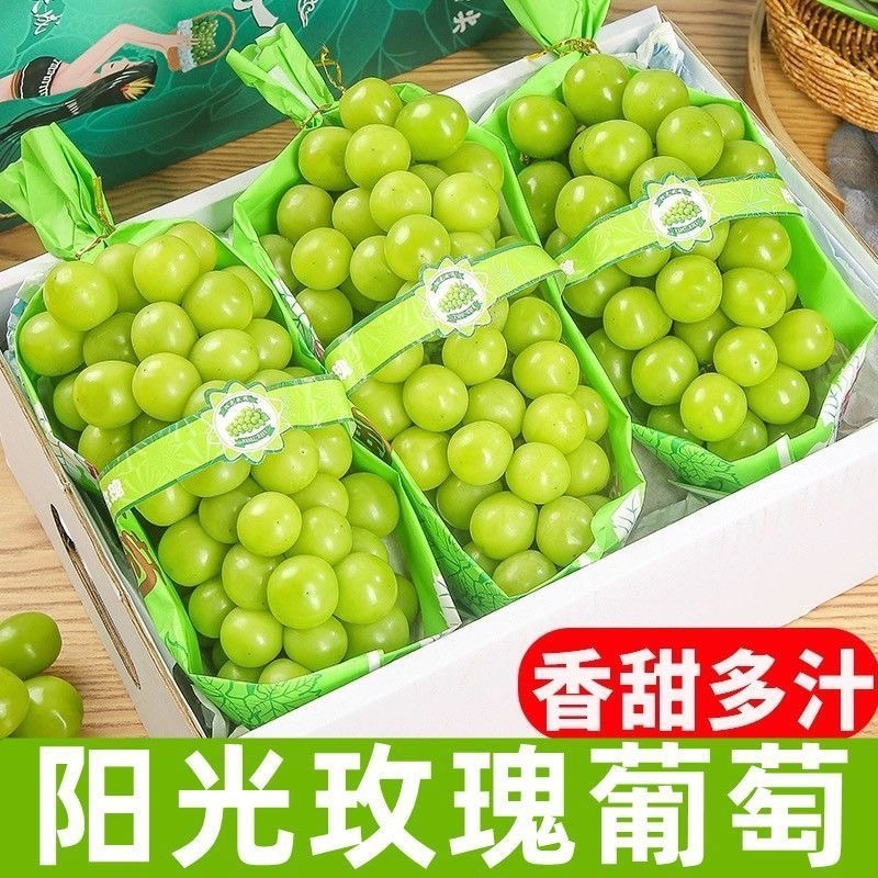 【实力商家】河北阳光玫瑰产地发货香甜多汁皮薄肉厚口感好