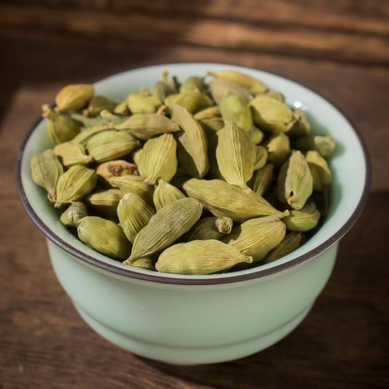 批发绿豆蔻新货500克绿扣小豆蔻绿豆寇青砂仁小豆蔻