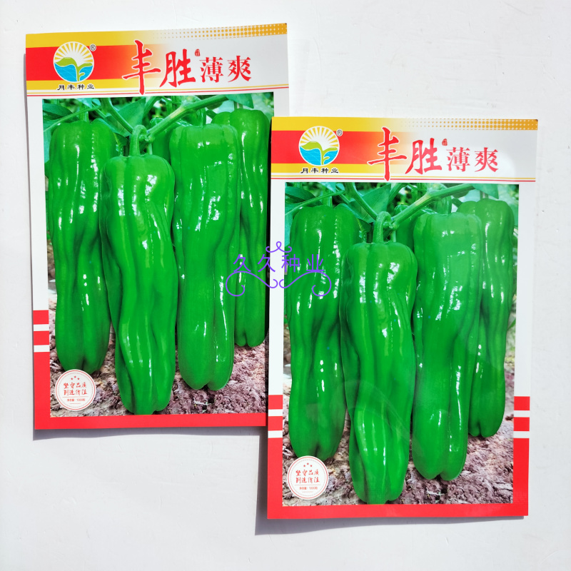 丰胜薄爽大果型辣椒泡椒早熟种子高产抗病连续座果能力强微辣