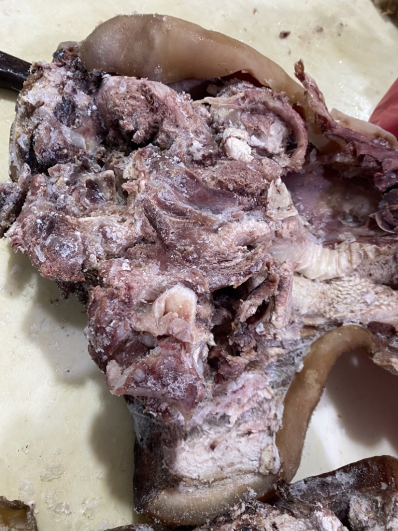 【五香牛头肉】五香牛头肉，干度高精修无油，可切块小包装。