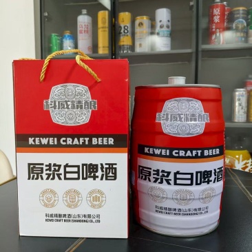 科威精酿原浆白啤5升礼盒装