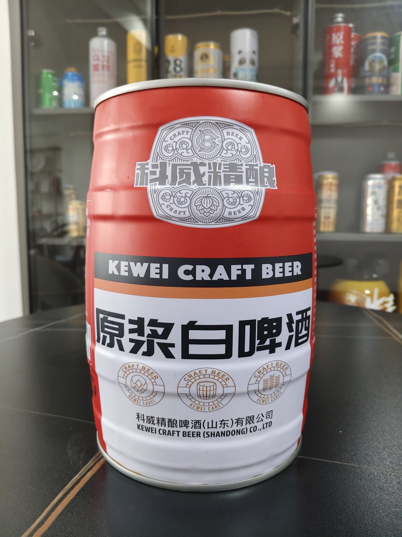 科威精酿原浆白啤5升礼盒装