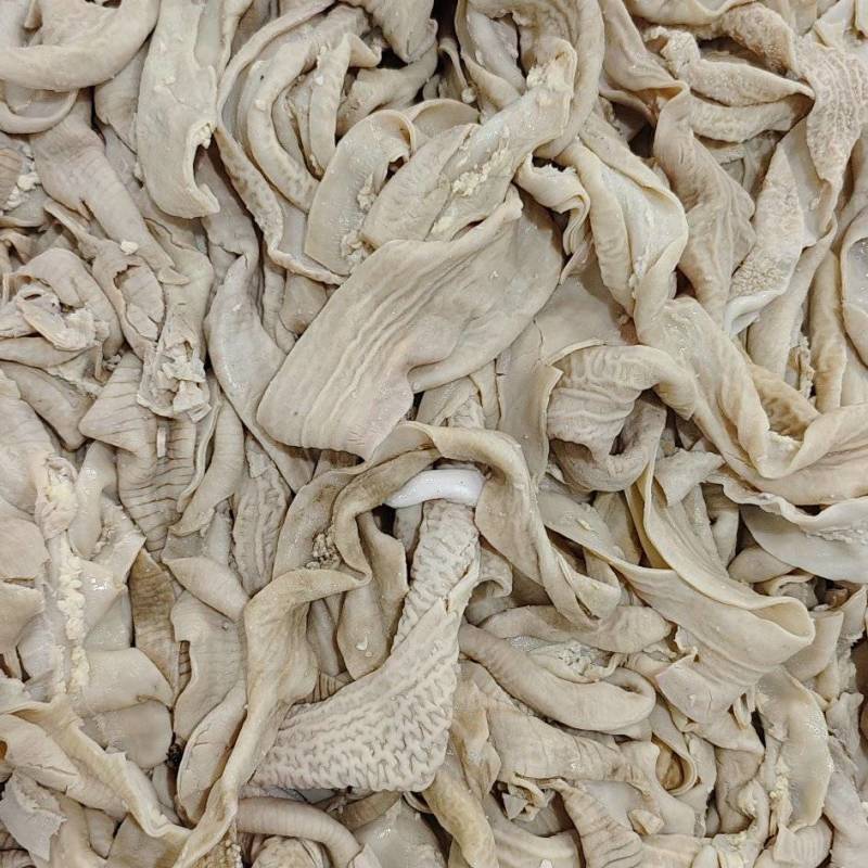 【牛小片肠】当地草原黄牛的小片肠，焯过水的抛开去油袋装！