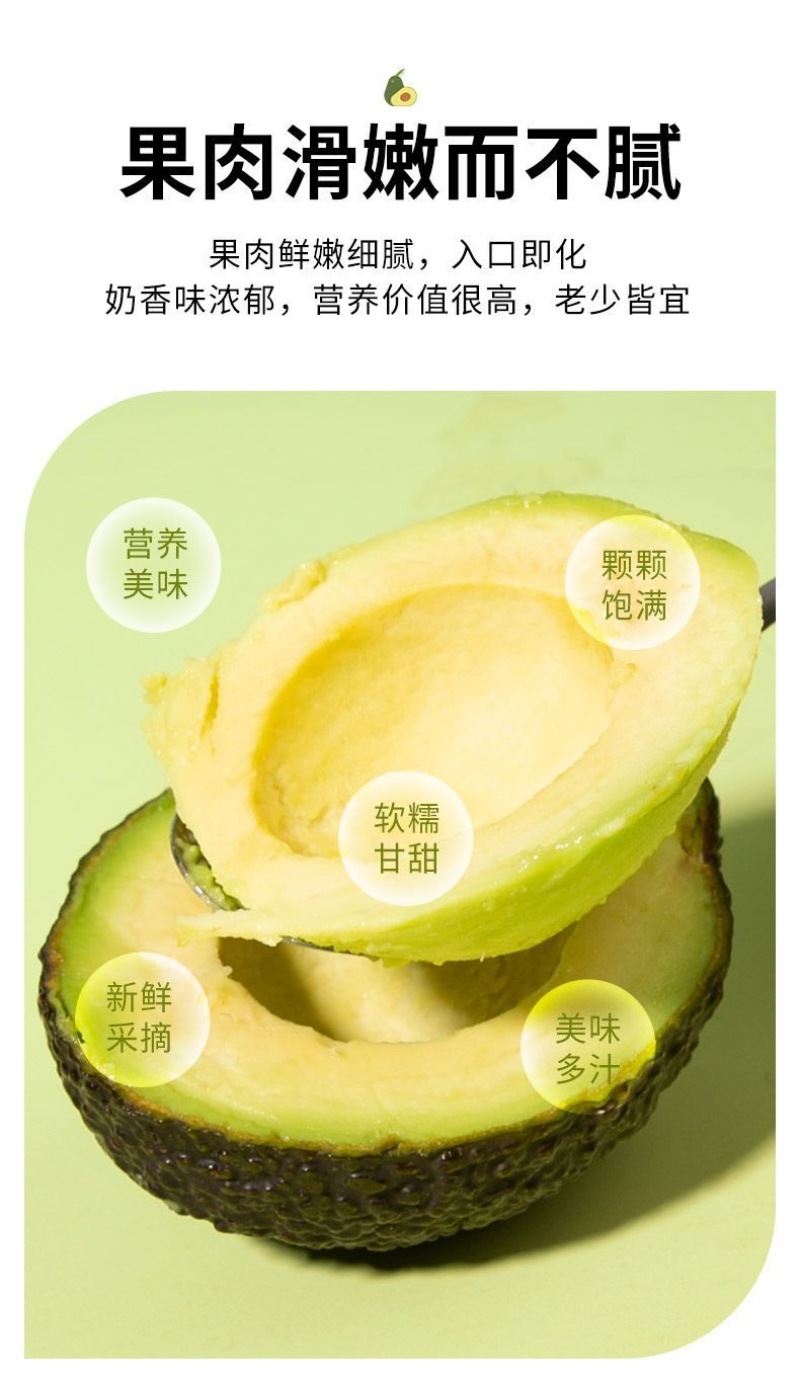 精品牛油果，一件代发，对接电商社区团购等，诚信经营，量大