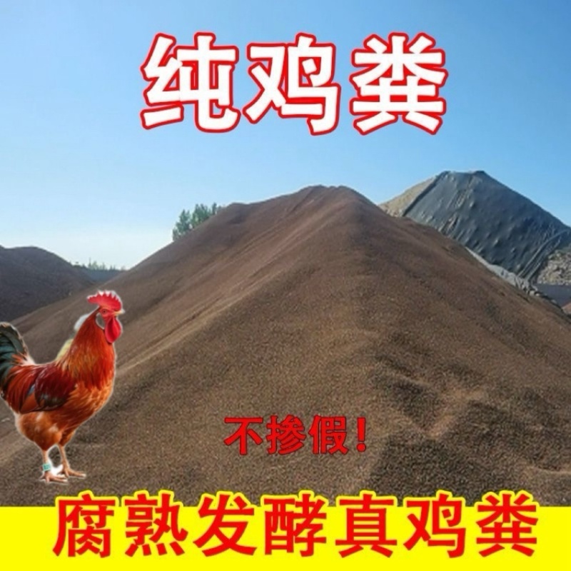 批发纯鸡粪发酵鸡粪，一手货源大量现货，欢迎新老客户合作