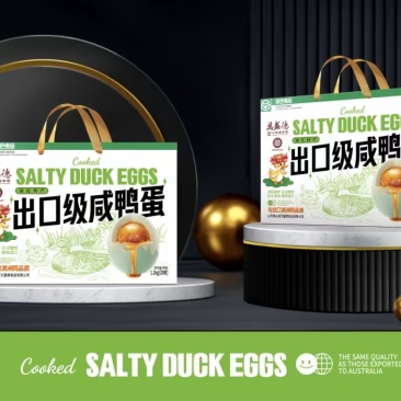 微山湖万盛德咸鸭蛋，红泥腌制，无抗养殖