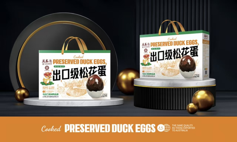 微山湖万盛德咸鸭蛋，红泥腌制，无抗养殖
