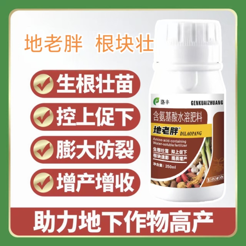 块根块茎促根壮杆控上促下地老胖含氨基酸水溶肥膨大增产
