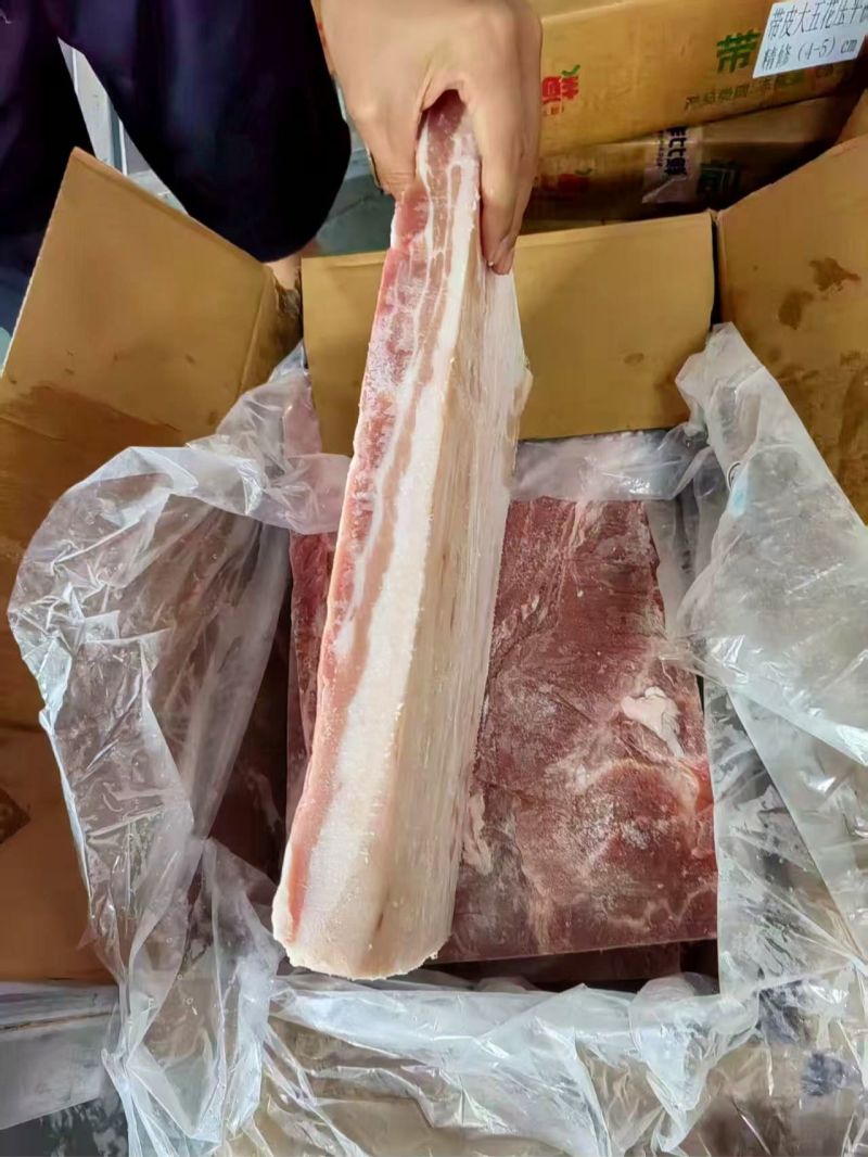 肥猪修边大五花，五花肉