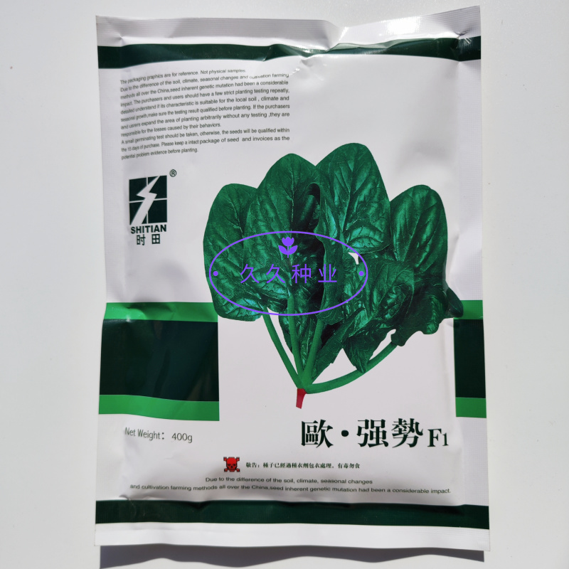 时田欧强势菠菜种子早熟速生蔬菜种籽宽大叶肥厚浓绿春秋播种