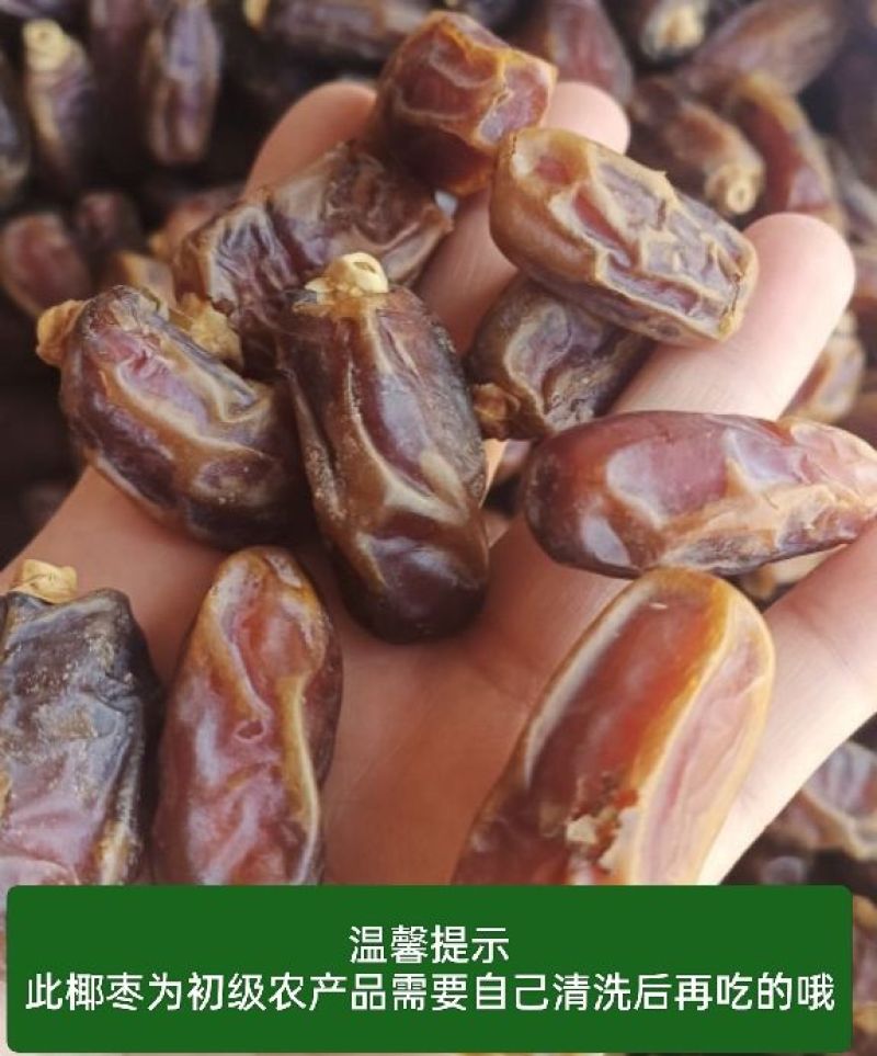 原生态沙特椰枣进口椰枣干非蜜饯自然晒干奶香味干爽批发价一