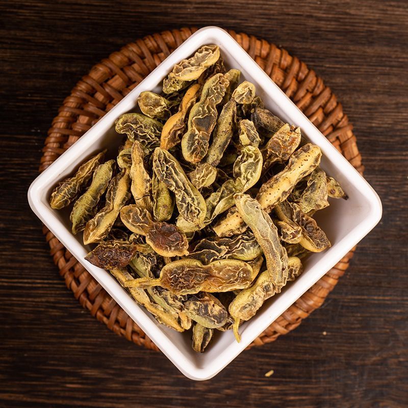 槐角中药材槐实槐豆角槐角子茶槐树角槐连豆槐树果实新鲜干货