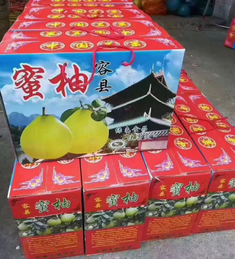 各位工厂老板老板娘朋友们卖广西容县蜜柚园内还有1万多现果