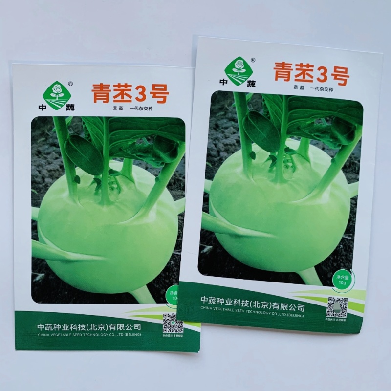 中蔬青苤3号苤蓝种子扁圆形春秋水果苤蓝种子农科院青苤兰种