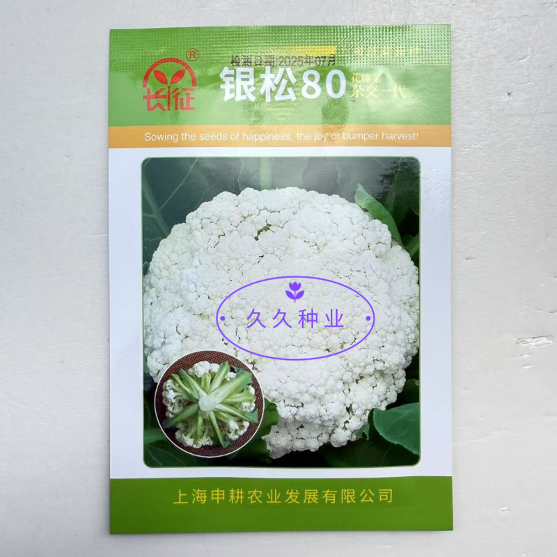 银松80松散型松花菜种子青梗花椰菜种子高产松花菜种子