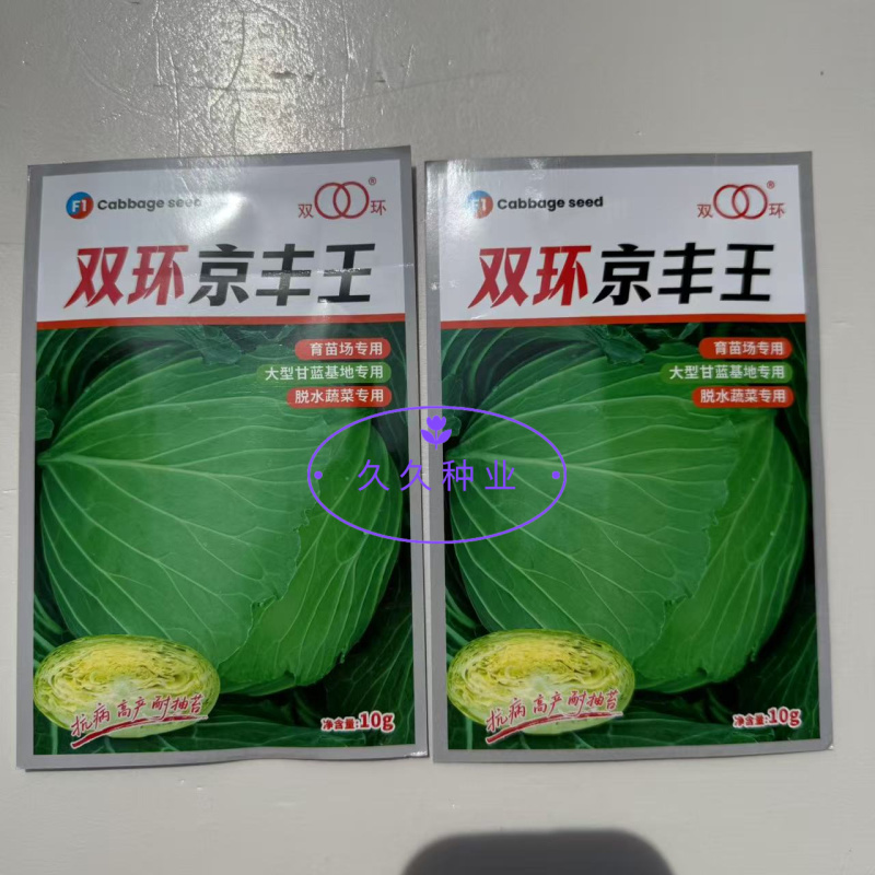 双环京丰王中早熟杂交甘蓝种子高产抗病耐抽苔商品性佳秋季播