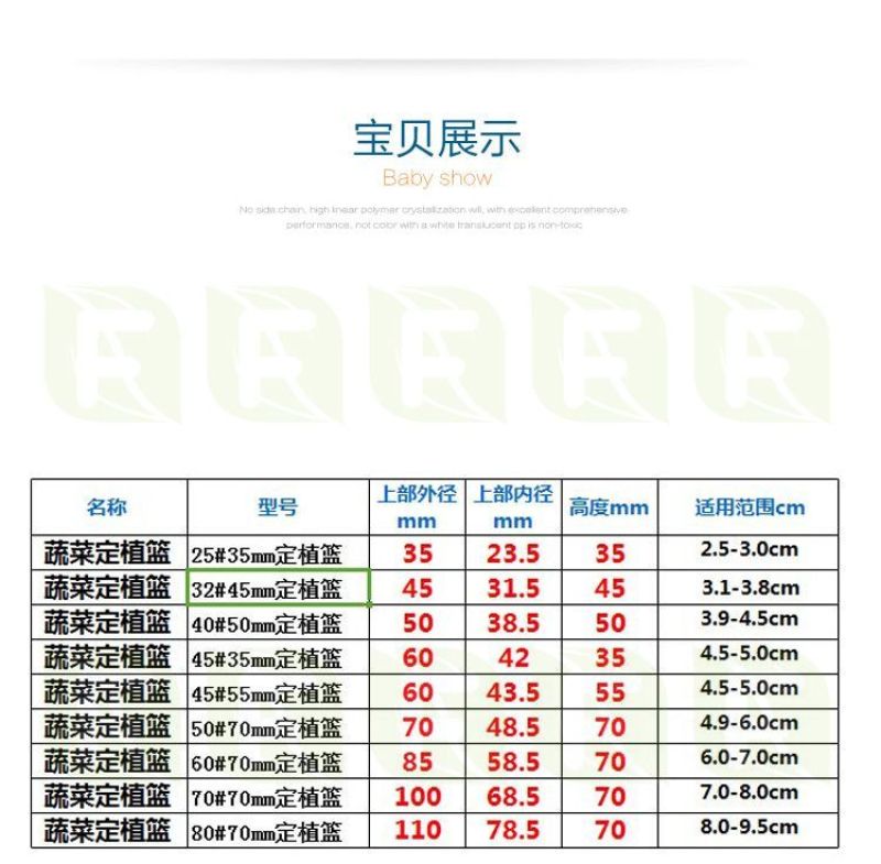 水培植物定植篮无土栽培固定器设配塑料加深种植蔬菜水培器皿