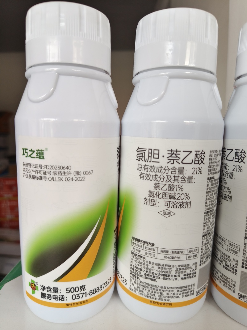 氯胆萘乙酸根茎块茎膨大剂土豆马铃薯红薯生姜山药抗病抗逆提