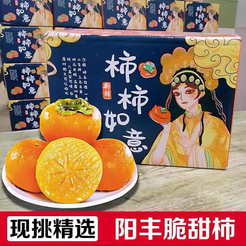 《阳丰甜子》阳丰甜柿/阳丰脆柿/产地货源/批发电商代发