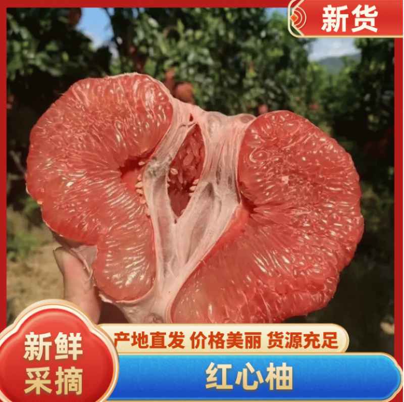 【优选商家】精品红柚大量上市可视频看货品质保证价格优惠