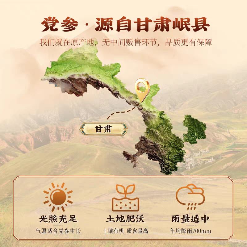 甘肃岷县白条党参、铁无硫、铁蛋农源道地药材、产地直发！