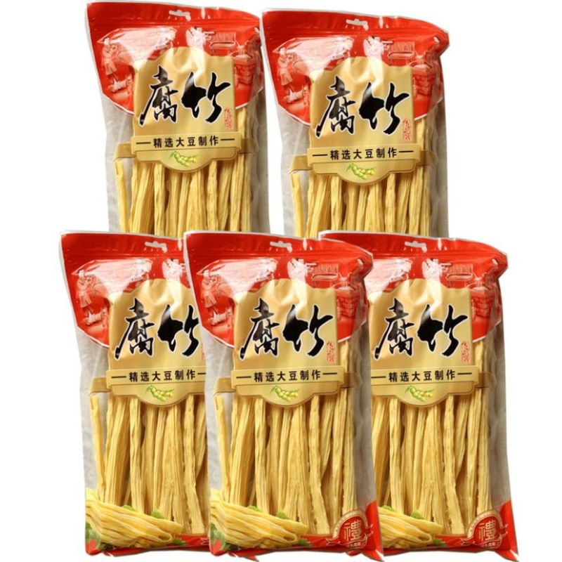 无盐长条腐竹正宗手工凉拌，涮锅，热炒非转基因大豆制作