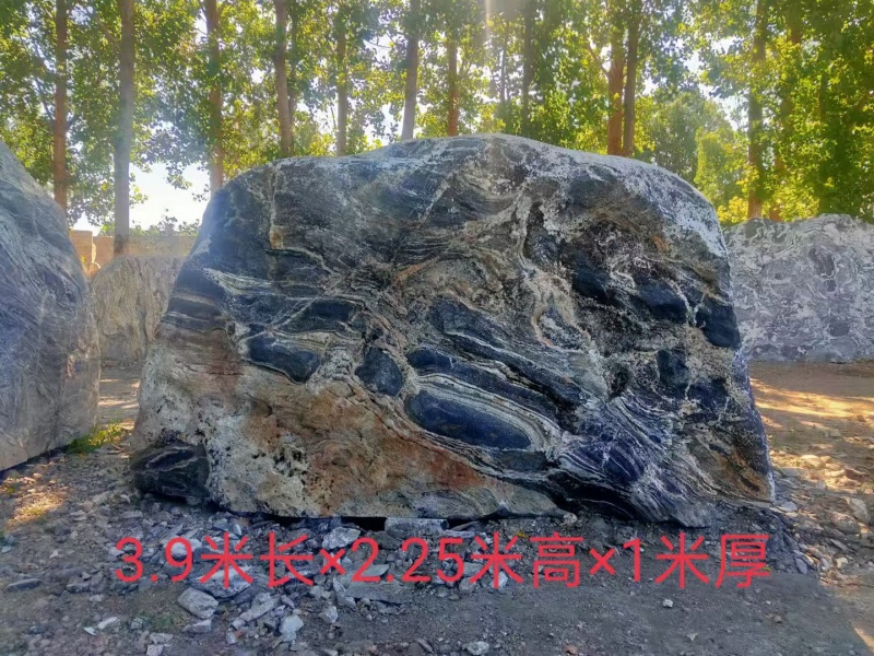 现代刻字景观石企业公园学校大型门牌景观石