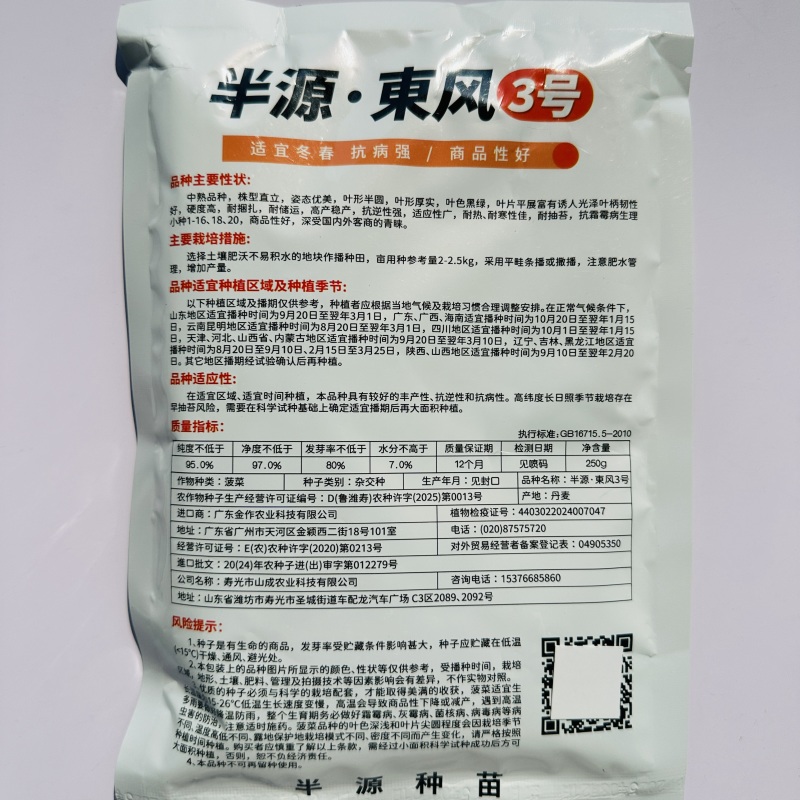 半源东风3号进口菠菜早熟杂交菠菜种子叶色黑绿抗病性强春秋