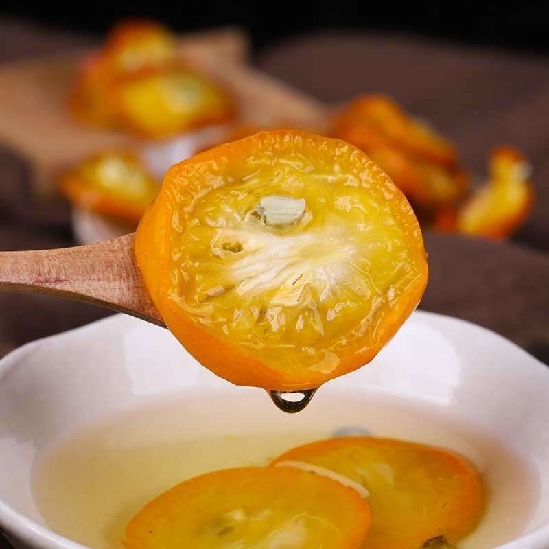 金桔干片泡水喝新鲜金桔片干吃花草茶泡茶金橘干冰糖金桔泡茶