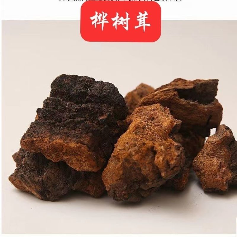 正宗桦树茸白桦茸非野生桦褐孔菌黑金天然胰岛素颗粒纯黑金包