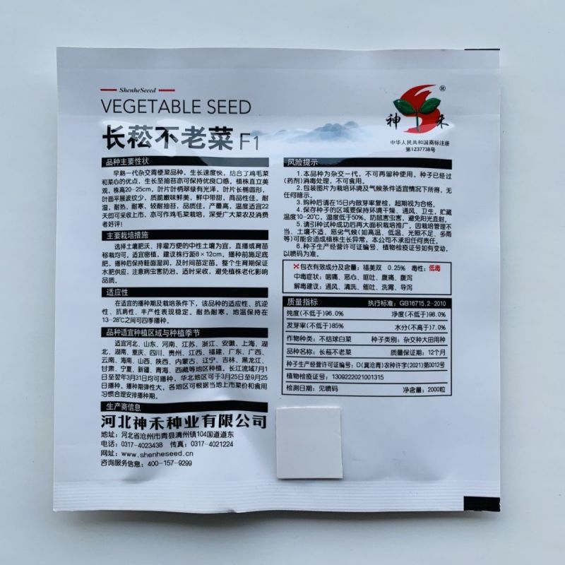 长崧不老菜种子鸡毛菜种子小菘菜种子口感好春秋小白菜种子