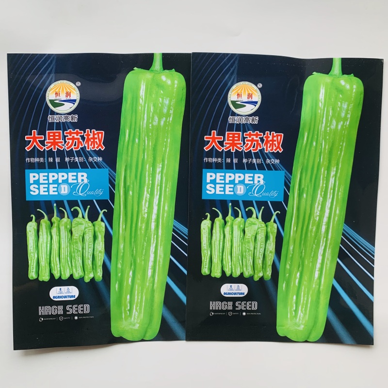 恒润大果苏椒种子早熟微辣薄皮椒种子皮薄肉脆抗性强产量高