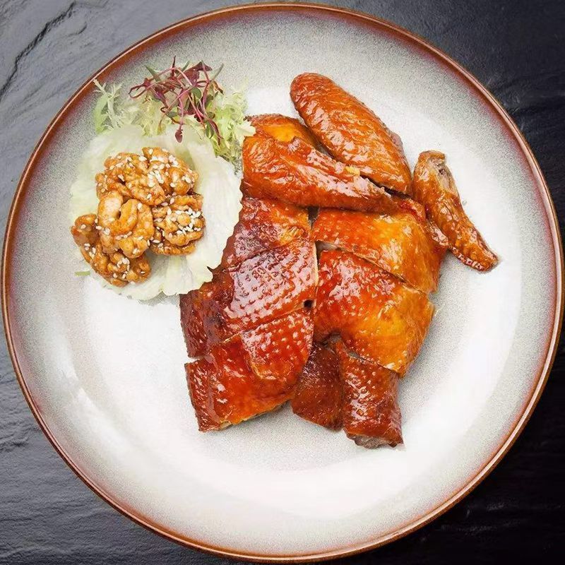 港式酒店特色脆皮鸡爆汁广式风味皮脆肉嫩厂家直销经典美味