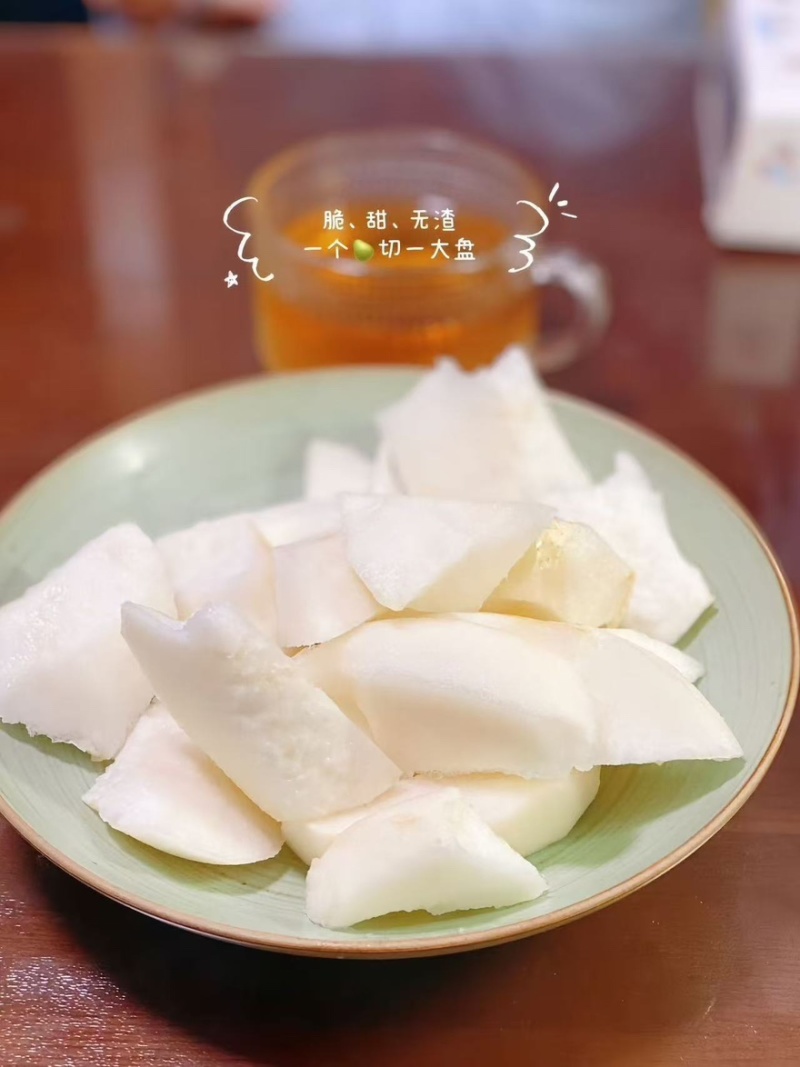 山农酥梨脆甜无渣皮薄肉厚