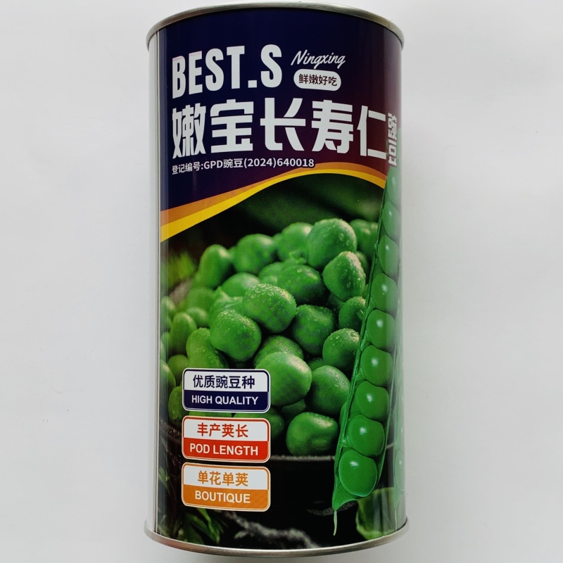 嫩宝长寿仁豌豆种子优质水果豌豆仁种子豆荚粗长糖度高