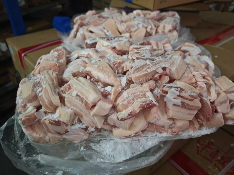 千喜鹤五花肉条五花肉块，纯五花10kg一件，新货，原始检