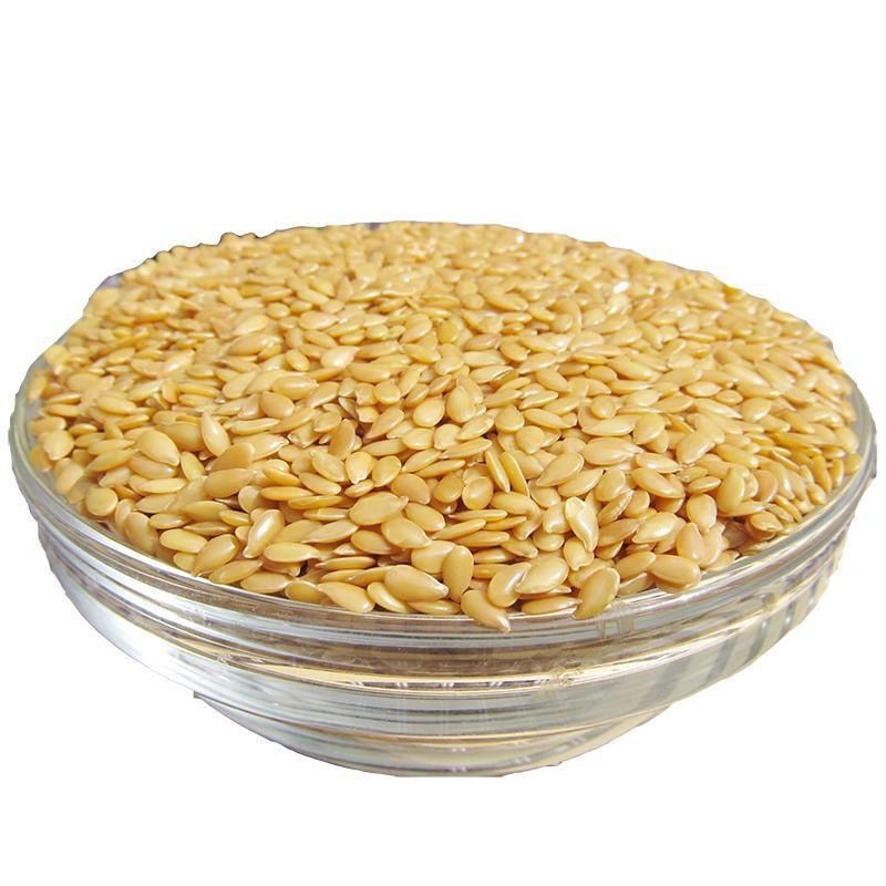 内蒙特产黄金亚麻籽袋装即食熟黄金亚麻籽仁干货杂粮烘焙原料