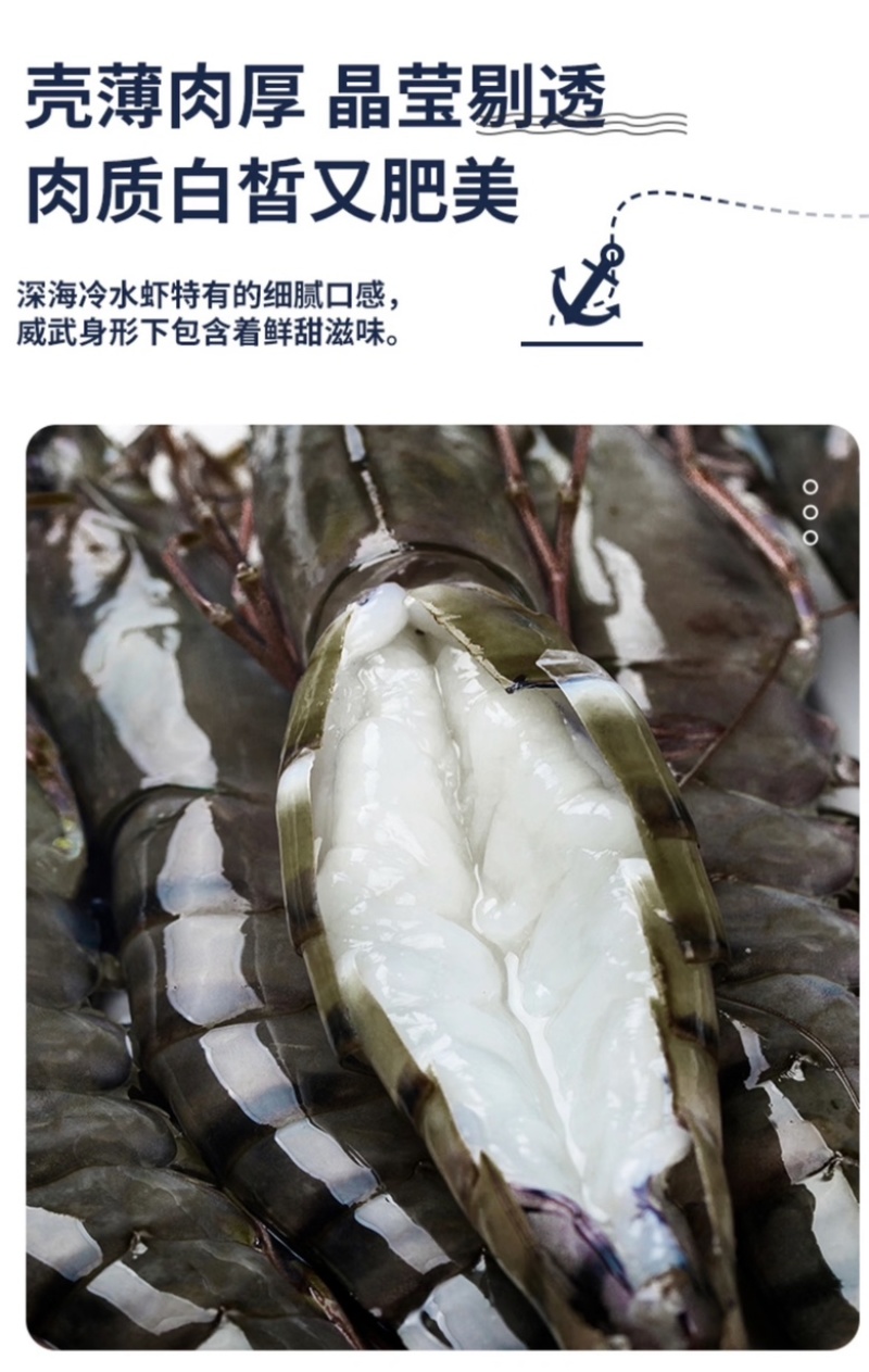 16/20黑虎虾肉质鲜嫩老虎虾鲜活大速冻发货顺风全国包邮