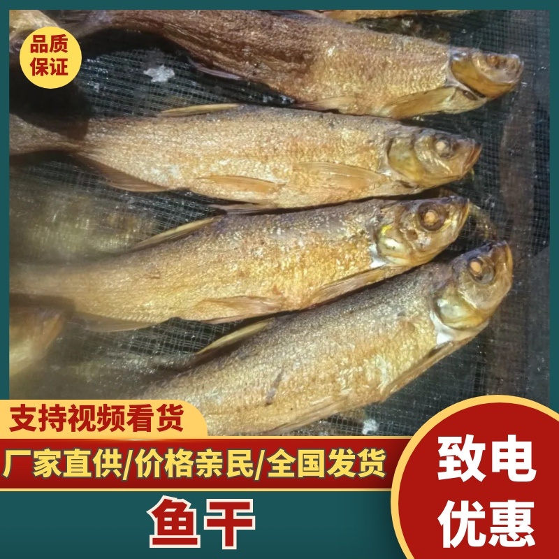 精选翘嘴鱼，手工制作鱼干，咸香可口