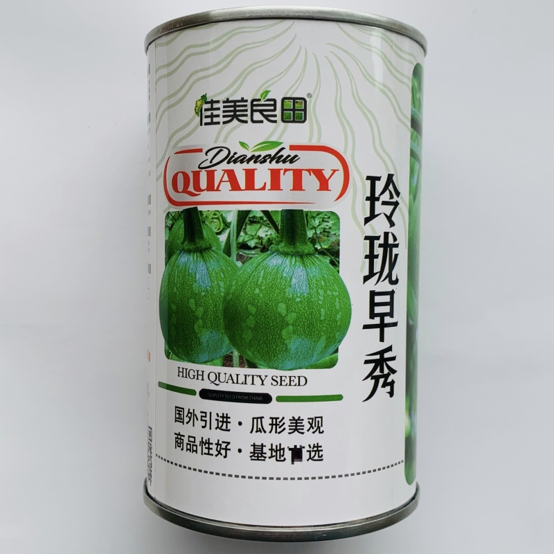 玲珑早秀南瓜种子杂交一串铃南瓜种子早熟嫩南瓜种籽脆甜基地