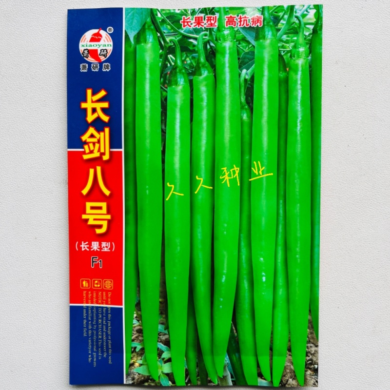 长剑八号线椒种子薄皮浓辣春秋高产早熟种籽阳台四季辣椒