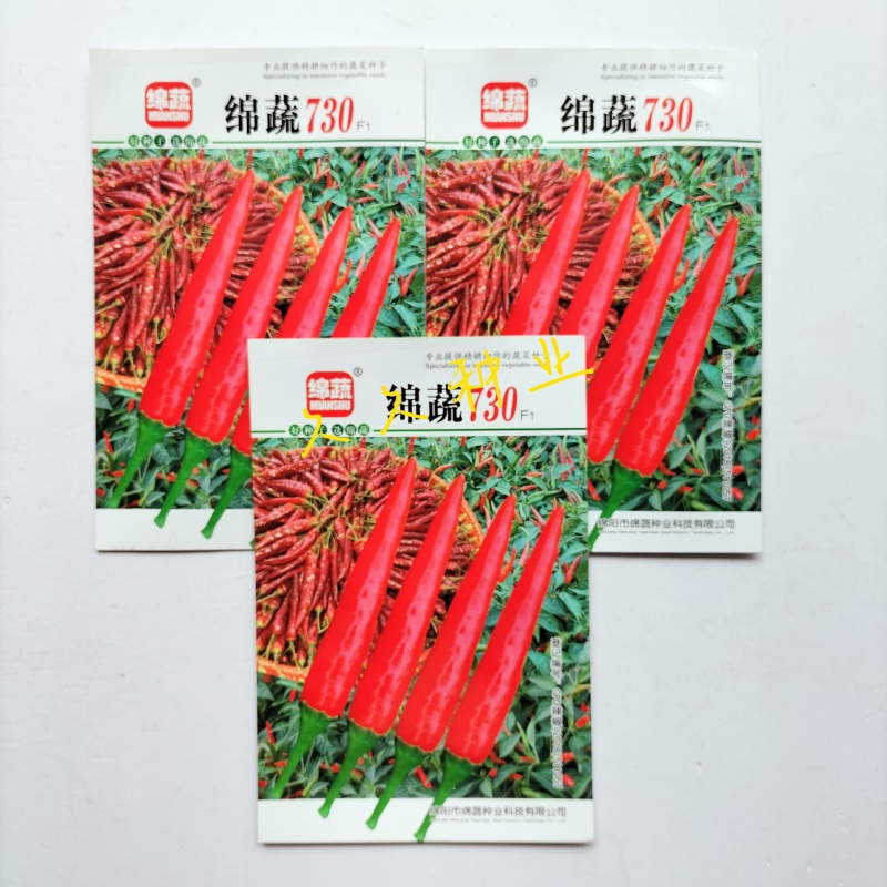 绵蔬730朝天椒种子中熟朝天椒种籽干椒泡椒特辣丰产耐湿热