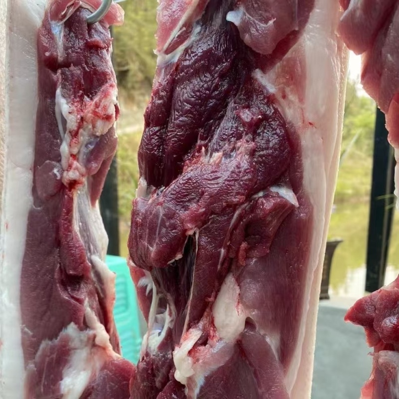 后腿肉精品黑土猪土猪肉品质保证供应全国市场电商
