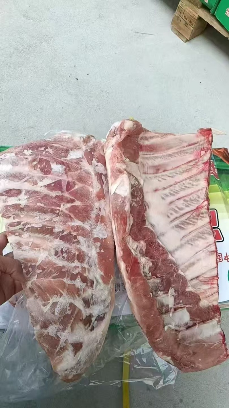 精修满肉猪精肋排一件20斤**日期肉多新鲜价格美丽