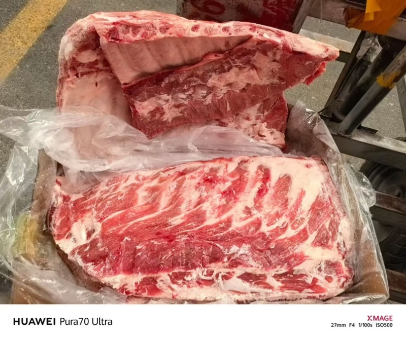 精修满肉猪精肋排一件20斤**日期肉多新鲜价格美丽