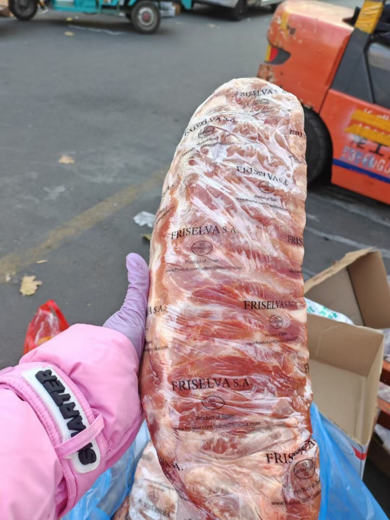 精修满肉猪精肋排一件20斤**日期肉多新鲜价格美丽