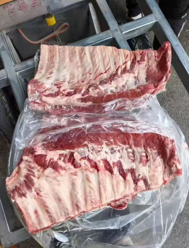 精修满肉猪精肋排一件20斤**日期肉多新鲜价格美丽