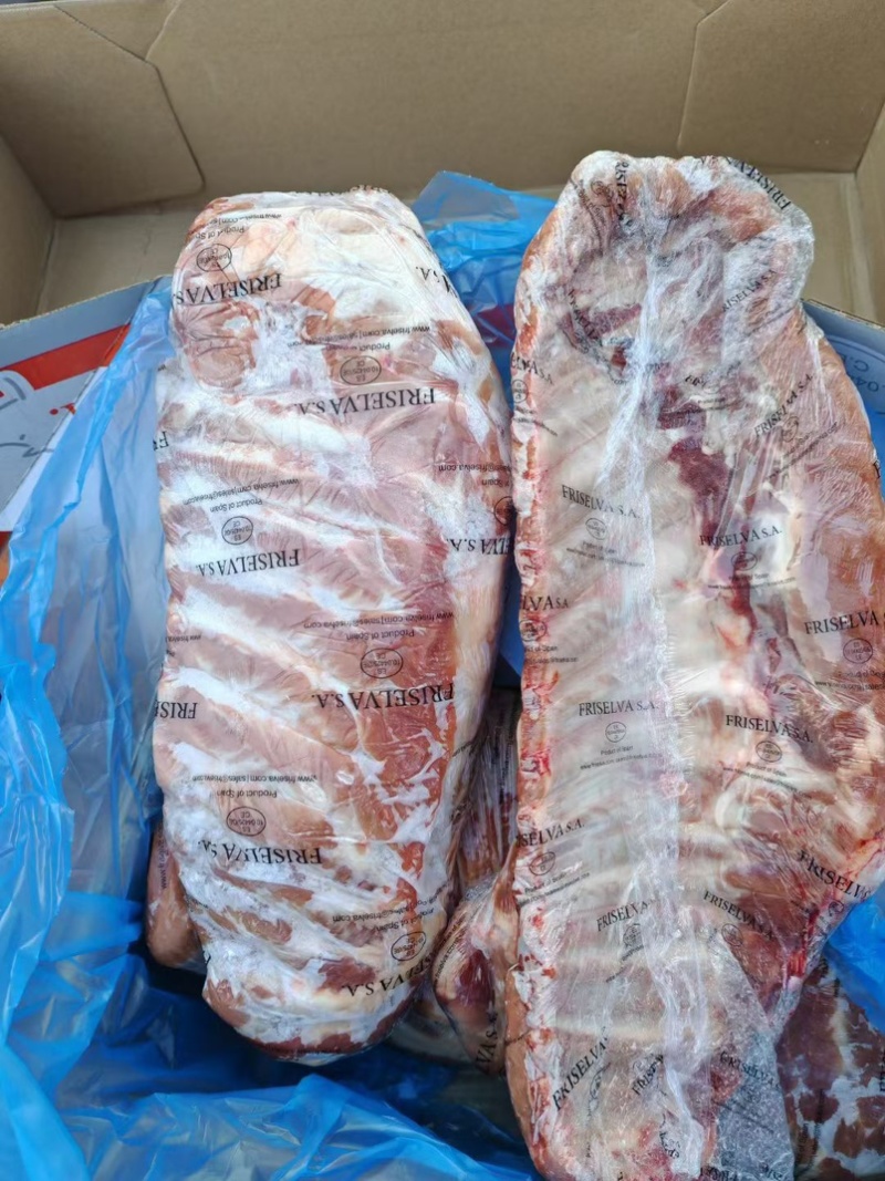 精修满肉猪精肋排一件20斤**日期肉多新鲜价格美丽