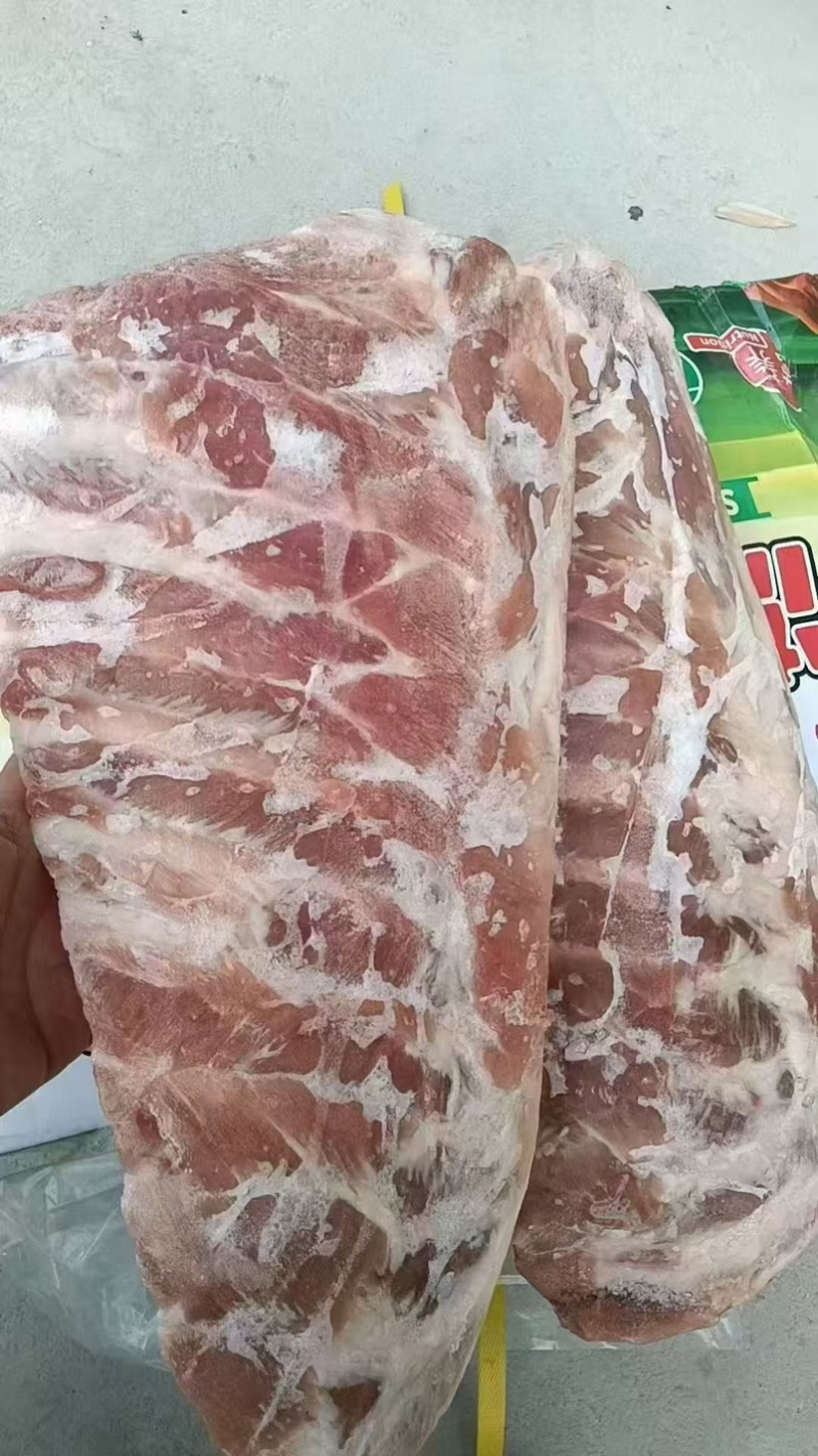 精修满肉猪精肋排一件20斤**日期肉多新鲜价格美丽