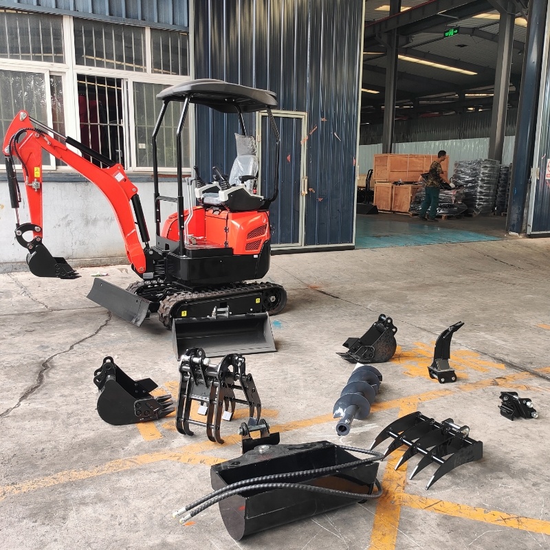 履带小型挖掘机先导操作小勾机农用挖土机迷你多功能挖机
